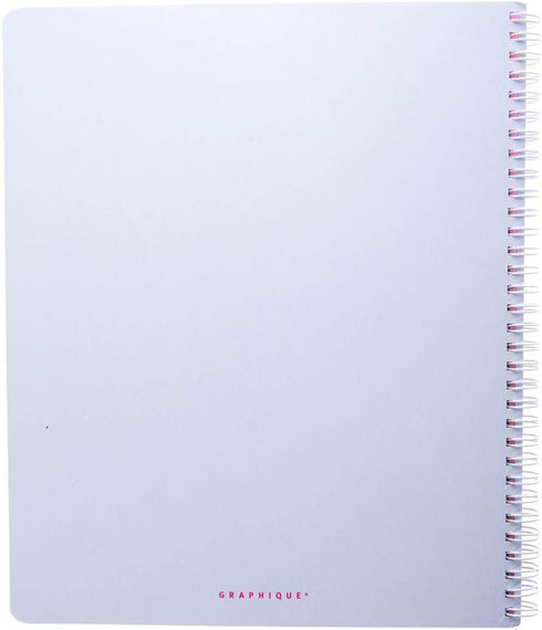 Graphique - Always Workin - Large Purple Spiral Notebook w/Holographic Message, Fun Journal for Personal Thoughts, Writing Letters, and Taking Notes, 160 Ruled Pages, 9" x 11" by Graphique