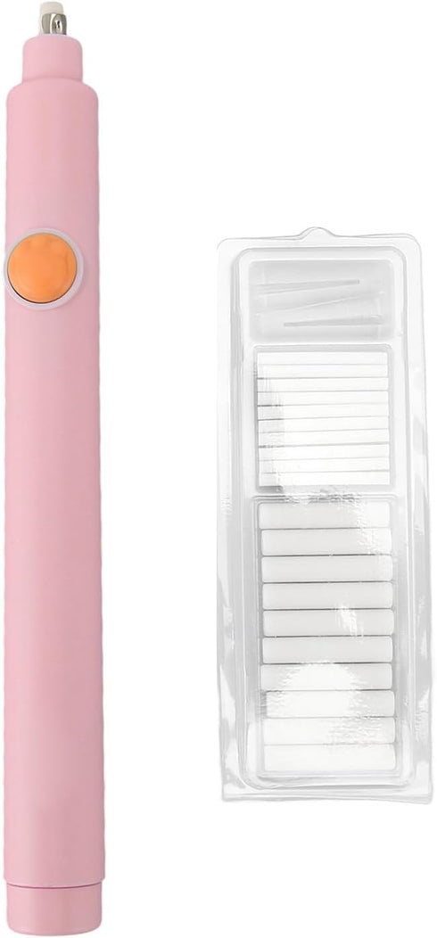 Electric Eraser, Automatic Pencil Eraser with Proper Size, Easy Strong ABS Design and 20 Refills for Artwork