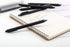 czxwyst Soft Touch Retractable Gel Ink Pens, 0.5mm Fine Point (Black Color 10-Pack)