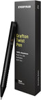 Everyman Grafton Mini Twist Refillable 0.7mm Ball Point Pen Black, Sleek Anodized Aluminum Pocket Pen