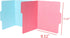 Find It File Folders - 12 Pack Tabbed, Letter Size, Double-Sided, Ruled Filing Folders for Office, School,