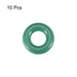 uxcell Fluorine Rubber O-Rings, 13mm OD 6mm ID 3.5mm Width FKM Seal Gasket for Machinery Plumbing, Green, Pack of 10