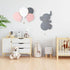 17.7 11.2 1.5-in Lumipets Lighted Balloons, Nursery Night Light, Wall Mounted Lighted, Battery Operated Cloud Light
