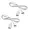 ZYAMY 2PCS Plug in Pendant Light Cord with E26 E27 Socket Plug Kit