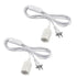 ZYAMY 2PCS Plug in Pendant Light Cord with E26 E27 Socket Plug Kit