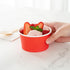 8-Ounce 50 Frozen Coppetta Dessert Cups, Disposable Ice Cream Cups - Lids Sold Separately, Sturdy, Red Paper Yogurt