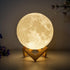 3D 7.1IN BRIGHTWORLD Moon Lamp Moon Night Light Printed Lunar Lamp for Kids Gift for Women USB Rechargeable Touch