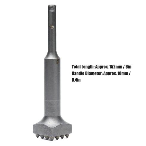 Oumefar Square Head Bushing Bit, 40cr Steel Electric Flower Hammer Drill Bit, Concrete Repair Patch Tool