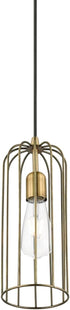 1 (49713-01) Livex Lighting Glenbrook Light Pendant in Antique Brass
