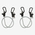 National Hardware N263-081 Bungee Cords with Carabiner 2 Pack, Adjustable Length Tie Down Straps, Black