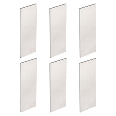 PATIKIL 6 Pack Spring Steel 1095 for Knife Making, 4" x 1 1/2" x 1/8" Flat Bar for DIY Blank Sheet Metal