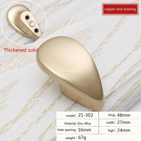 Generic Drawer Pulls Dresser Knob Cupboard Handle Irregular Bedside Cabinet Pulls - (Color: Coffee)