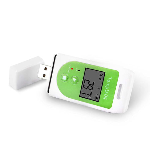 Temperature Data Logger USB Digital Temp Recorder Waterproof, Industrial Thermometer Logger 32000 Points with Auto