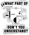 (3Pcs) What Part Don't You Understand Funny HVAC Stickers HVAC Tech Technician Stickers HVAC Installer Stickers Gift Decoration Graphic Helmet Bumper- 3x4 Inch by TODOLIA