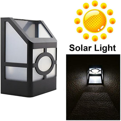 anso Multicolor Solar Powered LED Wall Light for Garden and Pathway