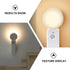 Hemobllo LED Human Body Induction Lamp Rechargeable Small Night Light with Warm Soft Glow Large Wide-Angle Sensor