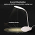 LED Table Lamp, Portable Eye-Protected Flexible Gooseneck Small Desk Light for Dorm, Study, Office - USB or Battery