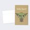 Tree-Free Greetings Yoda Best Thank You Cards - 12 Recycled 4x6 Cards & White Envelopes, USA Made