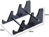 Sumgsn Black Mechanical Keyboard Storage Stand Display Keyboard Holder Transparent Acrylic Stand for Three Keyboard
