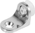 Zinc Alloy Glass Shelf Holders, Plated, Silver, 10 Pack, with Suction Cups,