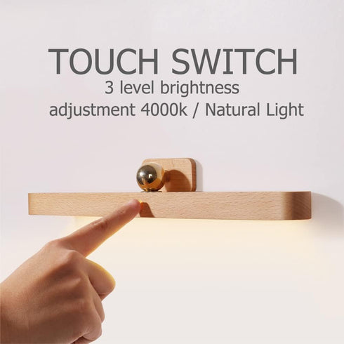 Generic Dimmable Led Rechargeable Bathroom Light Fixtures Three-Level Touch Control Vanity Lights,Magnetic Vanity Light