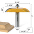 1/2 inch 3-1/8-Inch FivePears Cove Raised Panel Router Bit Shank for Making Cabinet Door, Diameter, Used in Combination