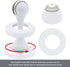 KOLAKO 6 Pack Magnetic Door Stoppers, Heavy Duty Wall Floor Mount Door Stops in White & Brushed Nickel