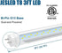 T8 3FT, 2520LM, 18W(45W 6000K, 36 Inch F25T8 Bulb 36 (4-Pack) JESLED LED Tube Light Equivalent), Ballast Bypass