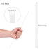 uxcell 10 Pcs White Plastic Rods, 5 x 250mm ABS Styrene Round Solid Bar for DIY Model Building