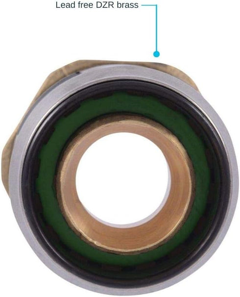SharkBite 1/2 Inch EvoPEX Male Adapter, Pack of 2, Push to Connect Plumbing Fitting, PEX, Model K120Z2