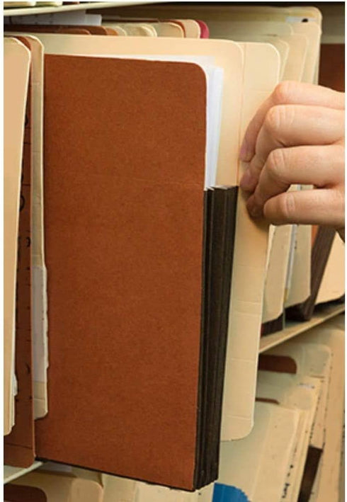 The File King Expanding Accordion File Folder - Legal Size | 3.5" Expansion - Store and Organize Papers | Carton of 50