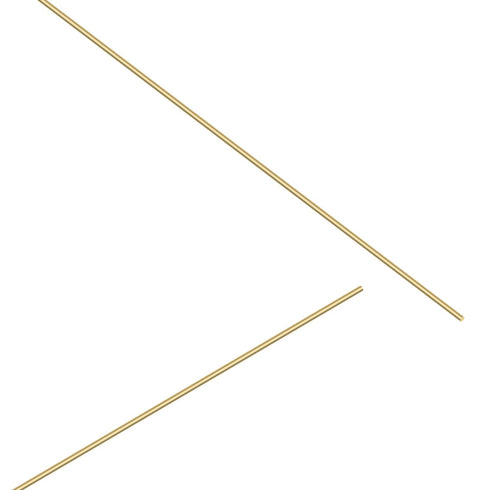 Brass Solid Round Rod Lathe Bar Stock, 1/8 Inch Diameter, 14 Inches Length (2 PCS)