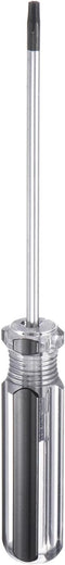 Magnetic Torx Screwdriver 3x75mm, T10H Steel Star 6 Point Head with Non-slip Handle