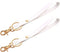 DONGGANGAJI Women's Keychain Wristlet Strap (2 Pack), Gold Keychain Holder for Keys and Hand Wrist Lanyard