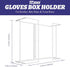 XL Gloves Box Facial Tissue Box Holder,Wire Rack Dispenser for Gloves,Tissues Paper Towels Organizer - Mounting Accessories Included - Holds up to 2 Boxes - Perfect for Lab, Food Service and Home