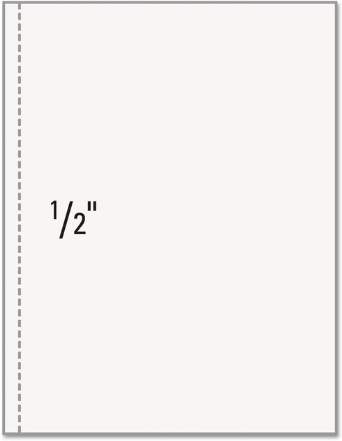 PrintWorks Professional Perforated Paper for Presentaions, Booklets, Manuals, Catalogs and More, 8.5 x 11, 20 lb, 1 Vertical Perf 0.5" From Left, 500 Sheets, White (04114) by PrintWorks