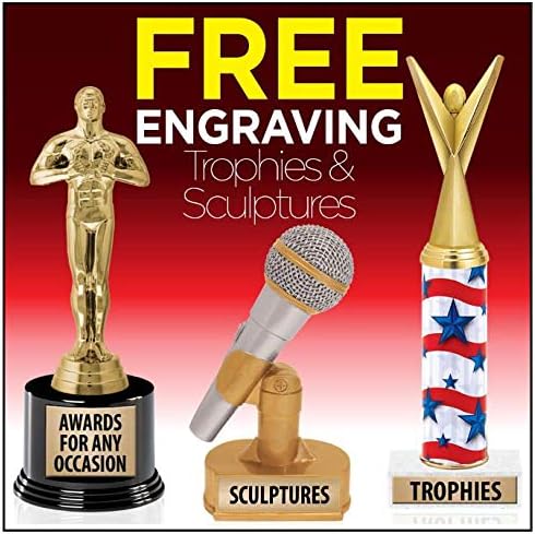 6" Billboard Skyline Thank You with Heart Acrylic Award, Custom Engraved Thank You with Heart Trophy, Engraving