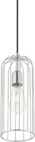 1 (49713-91) Livex Lighting Glenbrook Light Pendant in Brushed Nickel