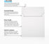 LUXPaper Square Invitation Envelopes - Peel & Press, 6" x 6", White, 100% Recycled, 80lb. Text, 50 Qty