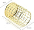 Wire Metal Pen Holder, Decorative Desk Storage Organizer for Stationery and Desk Accessories (Gold, 1-Pack)