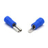 Baomain 0.11" Insulated Spade Connectors, 16-14 AWG Quick Disconnect Electrical Wire Connectors, Blue (200-Pack)