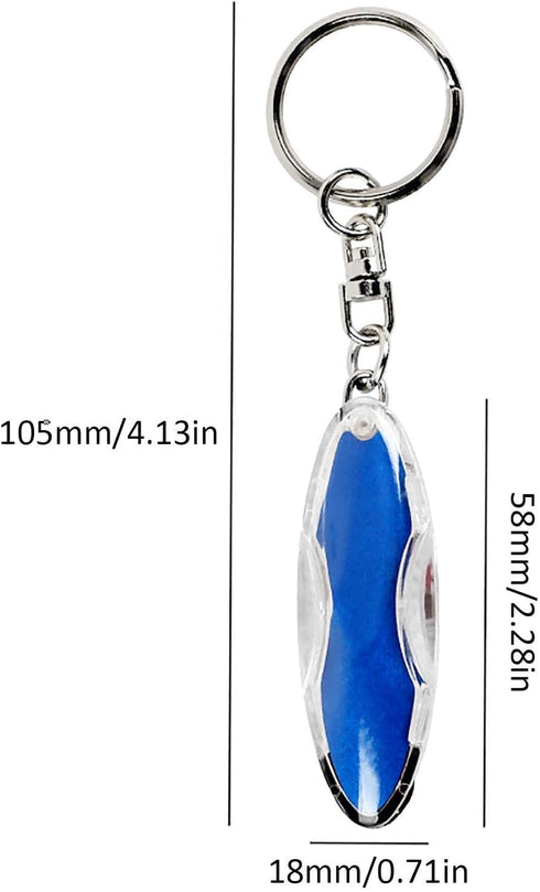 1Pc Blue Car Static Human Body Static Eliminator, Anti-Static Keychain ESD Tool, Car Static Electricity Releaser