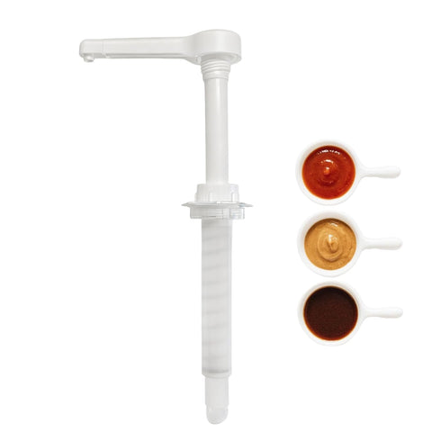 1/2 Pack 30ML Pump Dispenser White Pump for Cheese Dispenser - 30cc