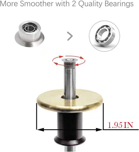 YOSELIN Dovetail Jig Wheel Marking Gauge Tool Set, 1 Bearing Wheel Cutter, Inch & MM Scale Ruler