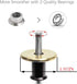YOSELIN Dovetail Jig Wheel Marking Gauge Tool Set, 1 Bearing Wheel Cutter, Inch & MM Scale Ruler
