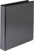 Samsill Economy 1.5 Inch 3 Ring Binder, Made in The USA, Round Ring Binder, Customizable Cover, Black