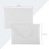 Granhoolm 50 Pack A7 Invitation Envelopes, 5x7 V Flag 5.25 x 7.25 for Cards, Ideal for Weddings, Parties (Silver Pearl)