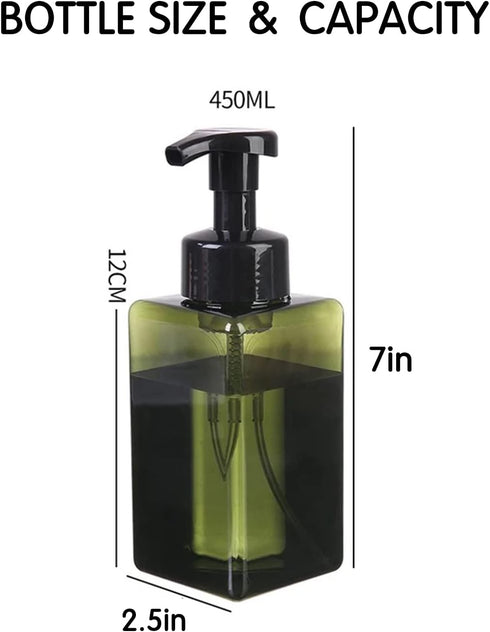 Herb Life 2 Clinic17 oz PCS-Foaming Soap Dispenser, Hand Soap Dispenser, Refillable Foam Liquid Hand Soap Empty Plastic