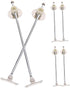 Veemoon 6pcs Cupboard Support Hinges for Iron Hinge Connectors for Cabinets and
