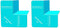 SureCorner 2.0 Sloped Corner Flashing for Windows - Pack of 2 to Fit with 1 Window, Teal